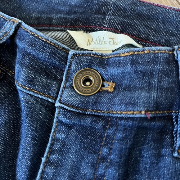 Matilda Jane Women’s Dark Wash Denim Skinny Jeans - Picture 5 of 10